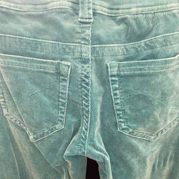 Corduroy Bootcut Jeans Turquoise - Picture 4 of 4